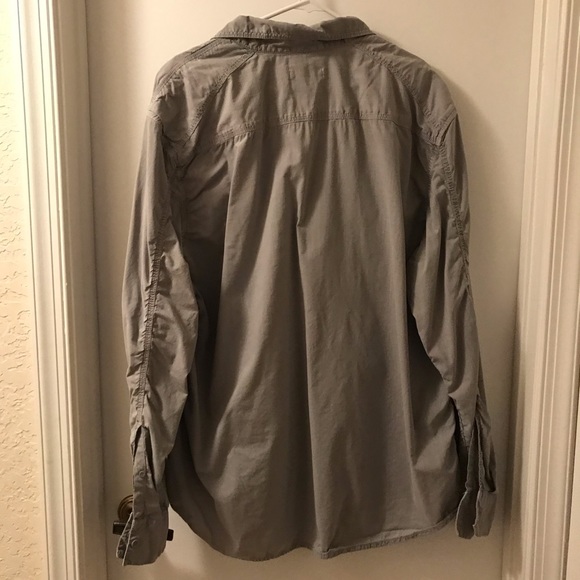 Calvin Klein XXL Gray Button Down Shirt - Picture 3 of 3